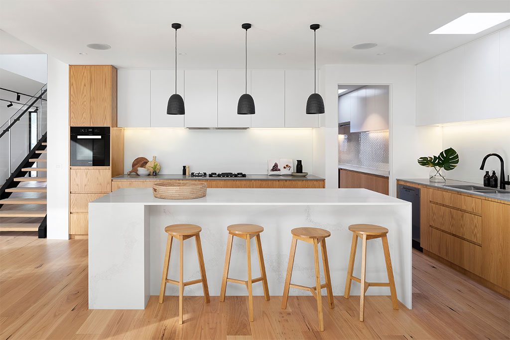 Coliving colocation cuisine bois clair